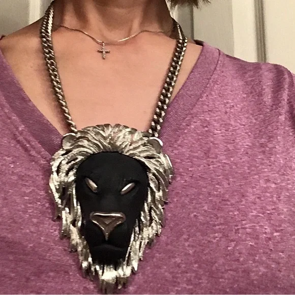 Luca Razza Lion Head Necklace